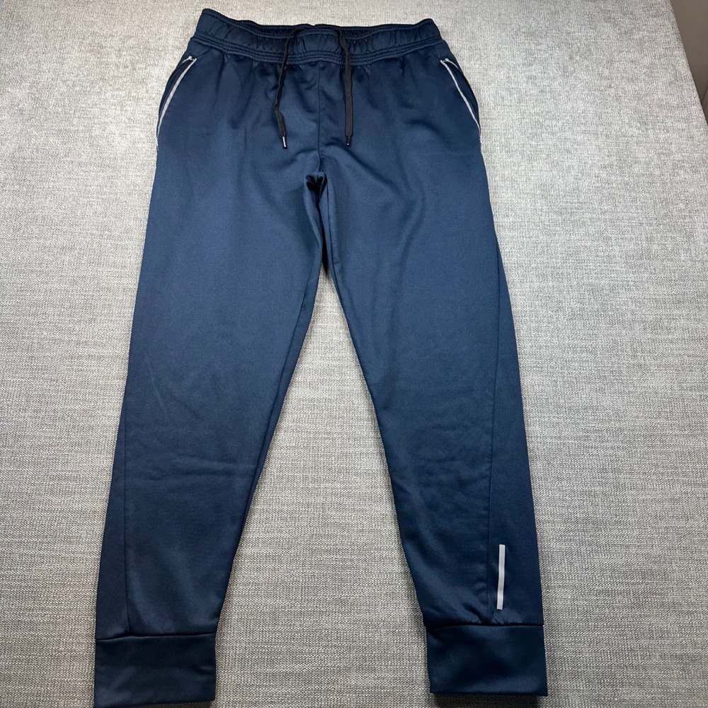 Balance Collection Joggers Mens Medium‎ Navy Blue Reflective Fleece Lined